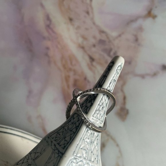 BAUBLEBAR Mason Pave Ring Silver (SZ: 7) - Picture 3 of 3